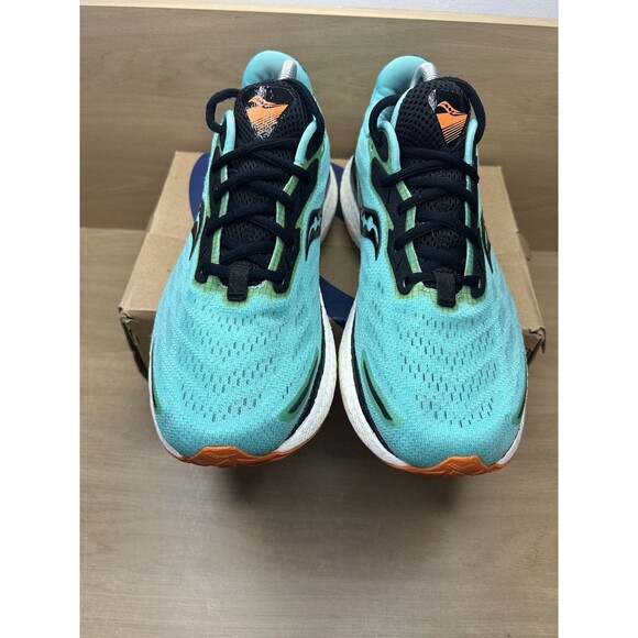 Saucony Triumph 19  Cool Mint/Zest Athletic Running Shoes Mens Size 9 S20678-125